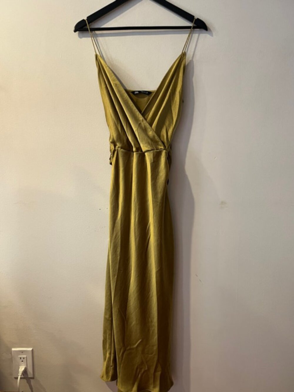 Olive Green Wrap Dress